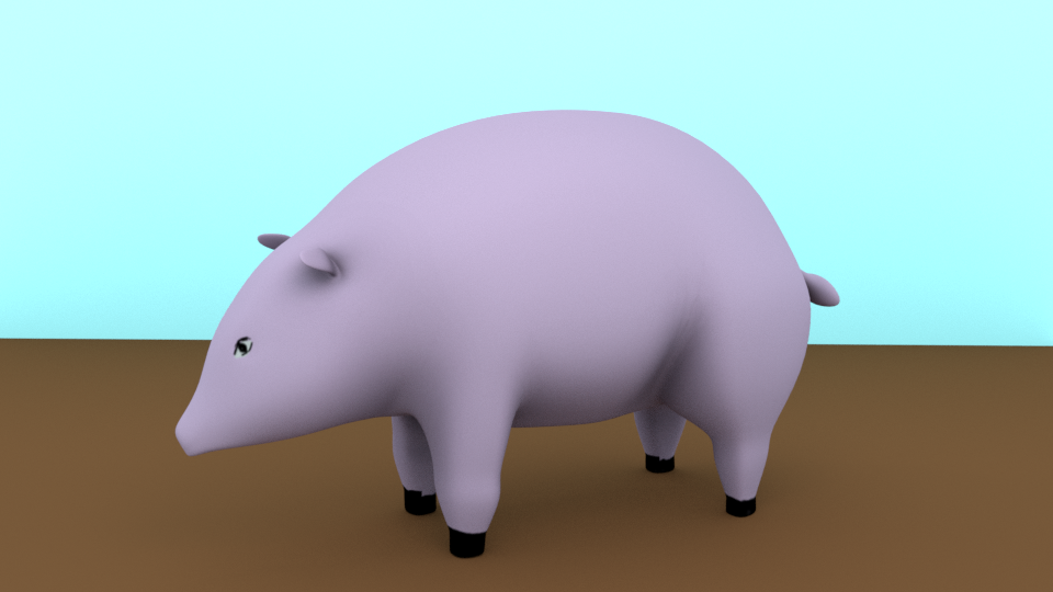 low poly PIG preview image 1
